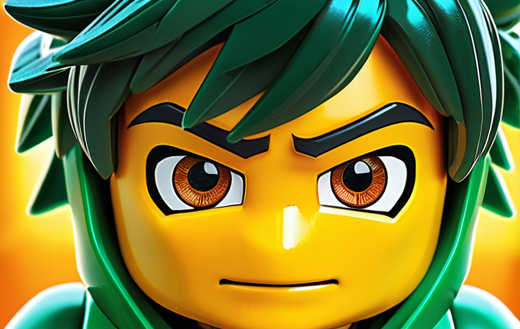 ** Ninjago manga style, Lloyd with wide eyes, dynamic hair, vibrant colors.

**